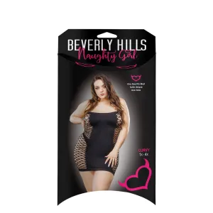 2 Way Tube Mesh Dress - Black - 1x-4x