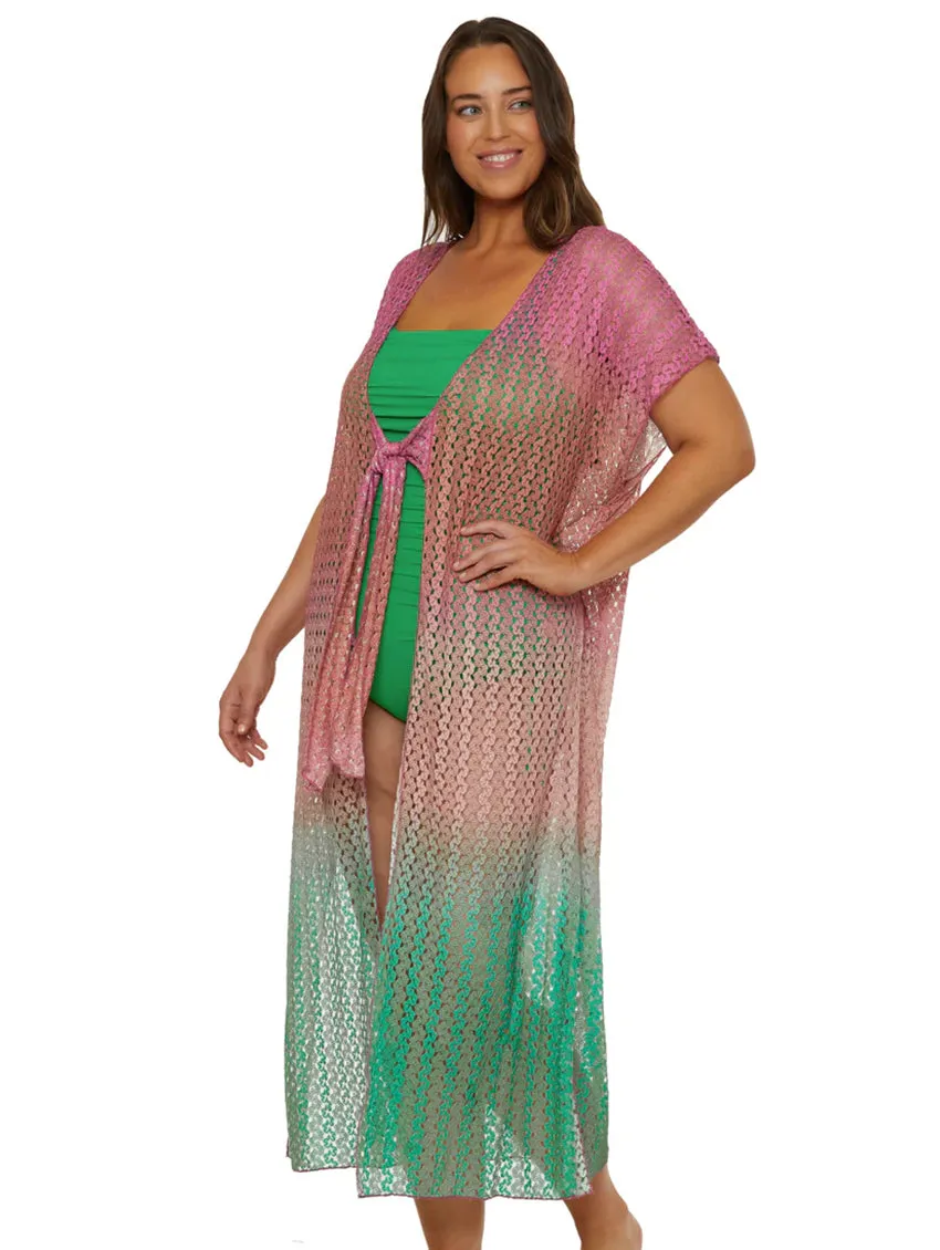 Becca Sunset Ombre Maxi Tunic Cover Up