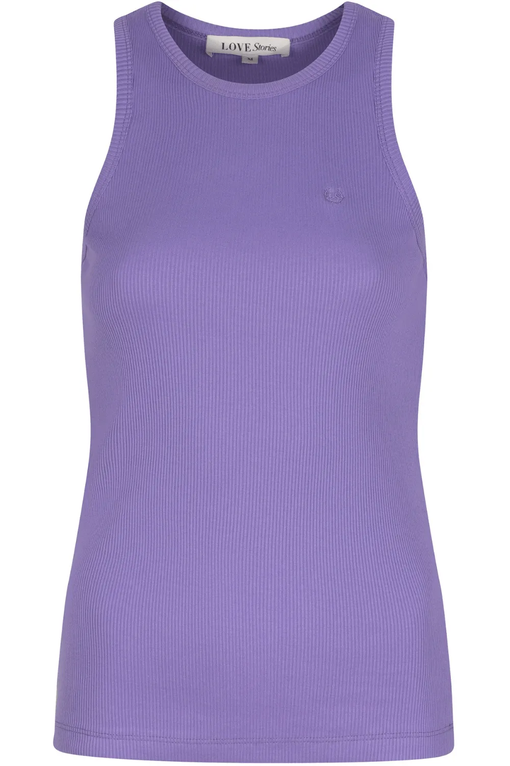 Bella Ribbed Tank Top Purple