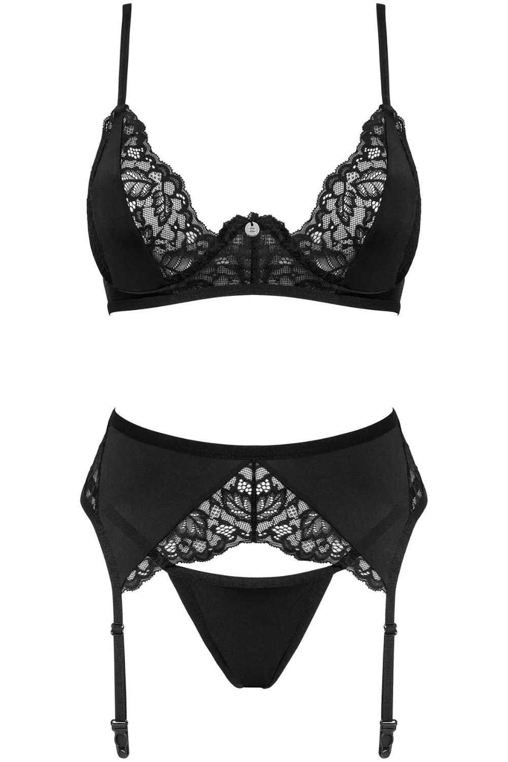 Bellastia Bra. Thong & Suspender