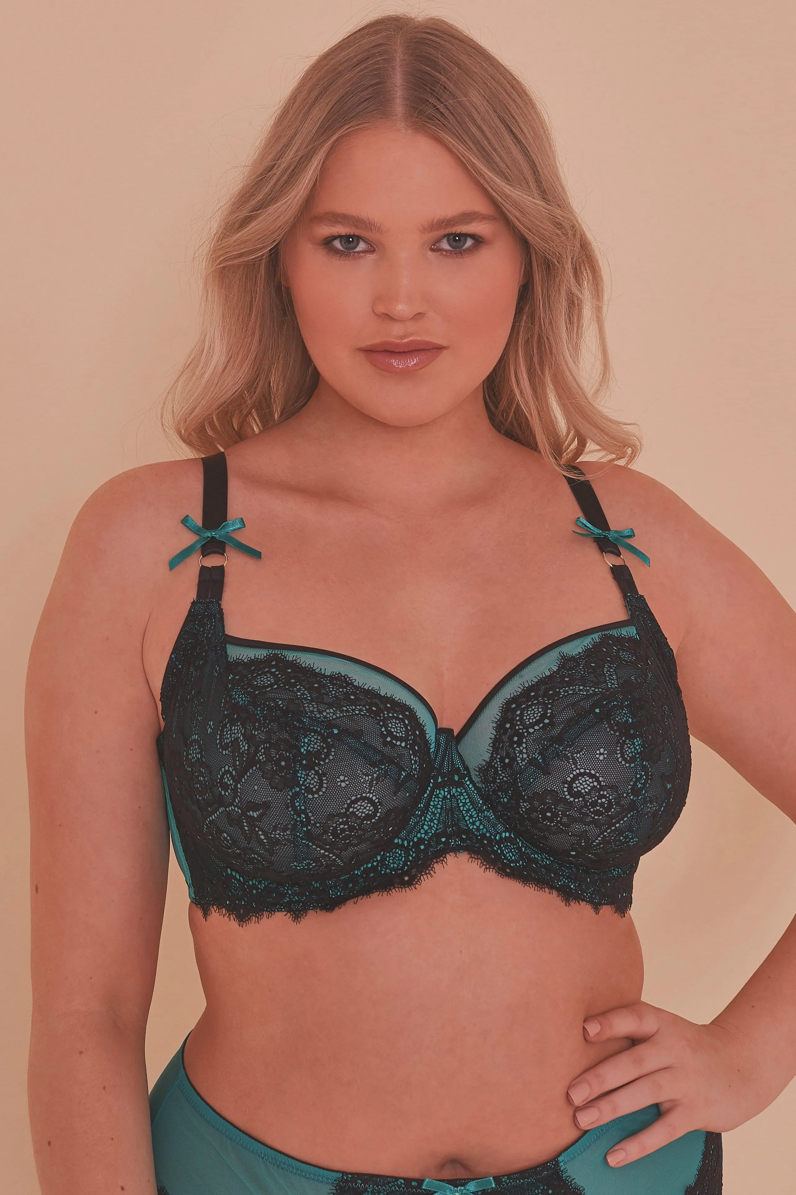 Ezmae Teal Full Bust Bra