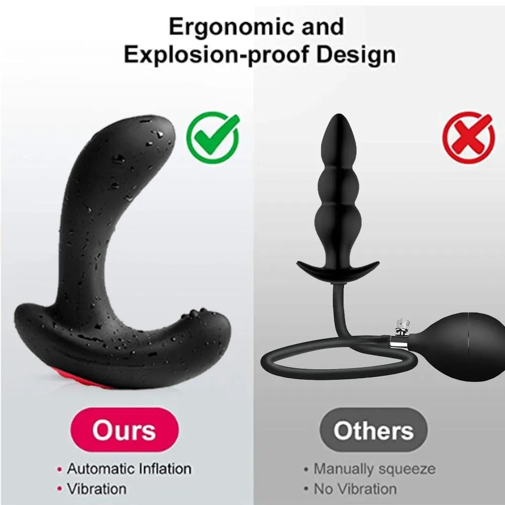 Inflatable Anal Vibrator