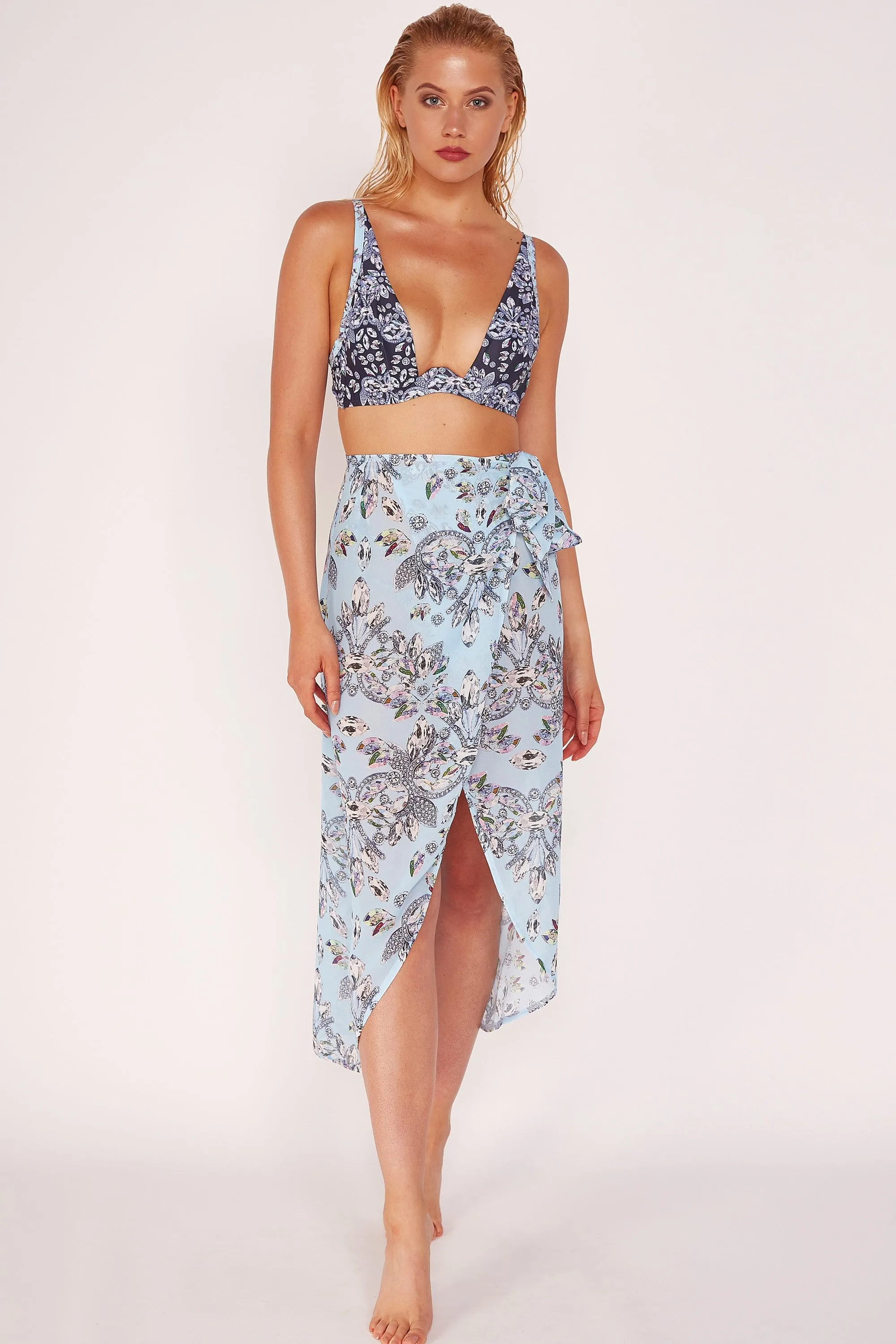 Jewel Baroque Bikini Top
