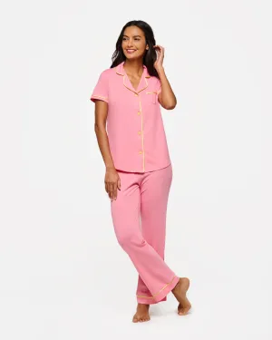 Kurzrmeliges Top & Hose Pyjama-Set