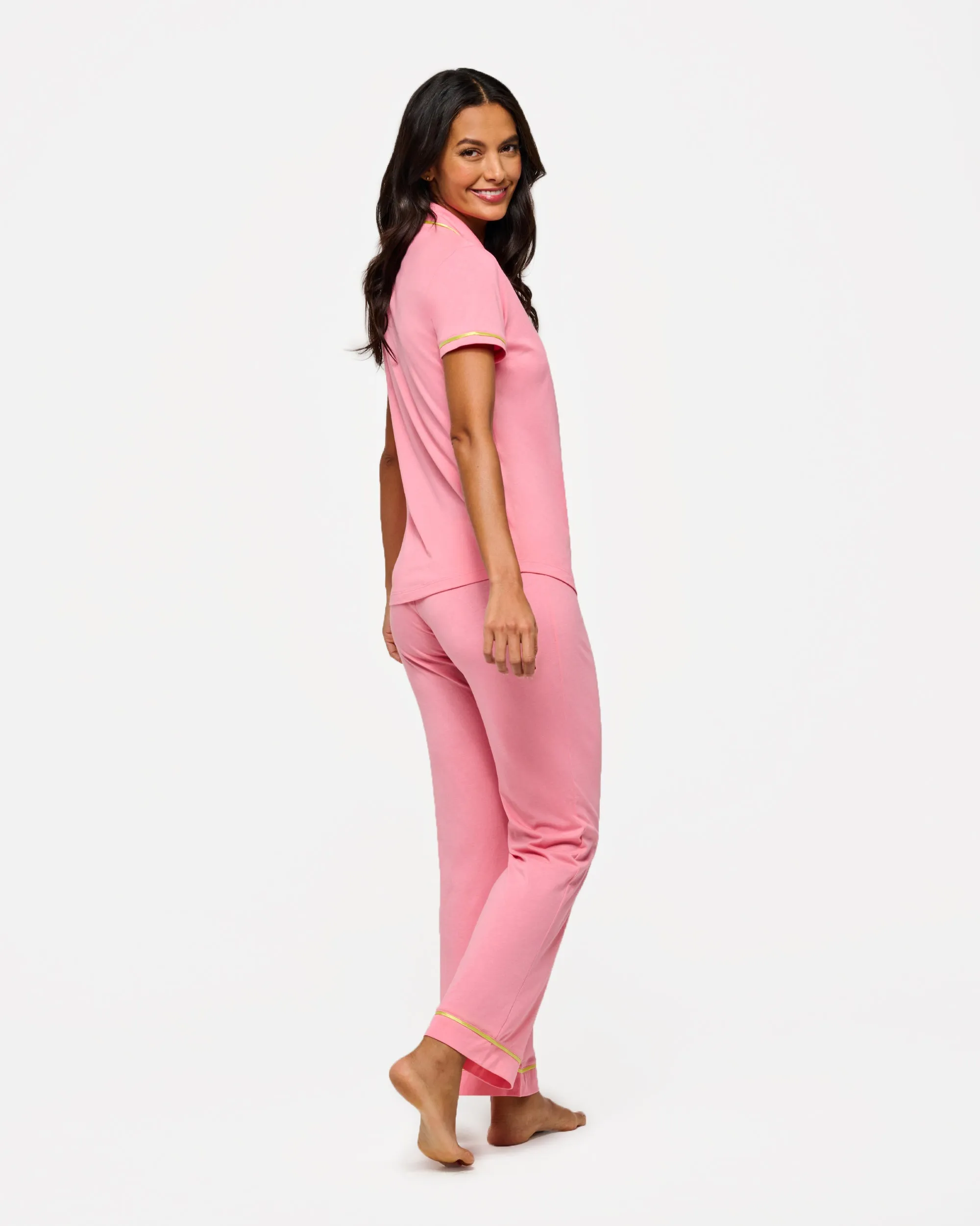 Kurzrmeliges Top & Hose Pyjama-Set