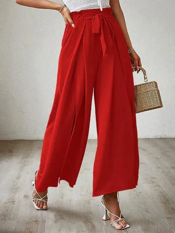 Loose Pleated Wide Leg Women pants