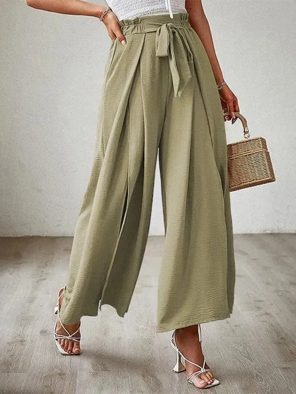Loose Pleated Wide Leg Women pants