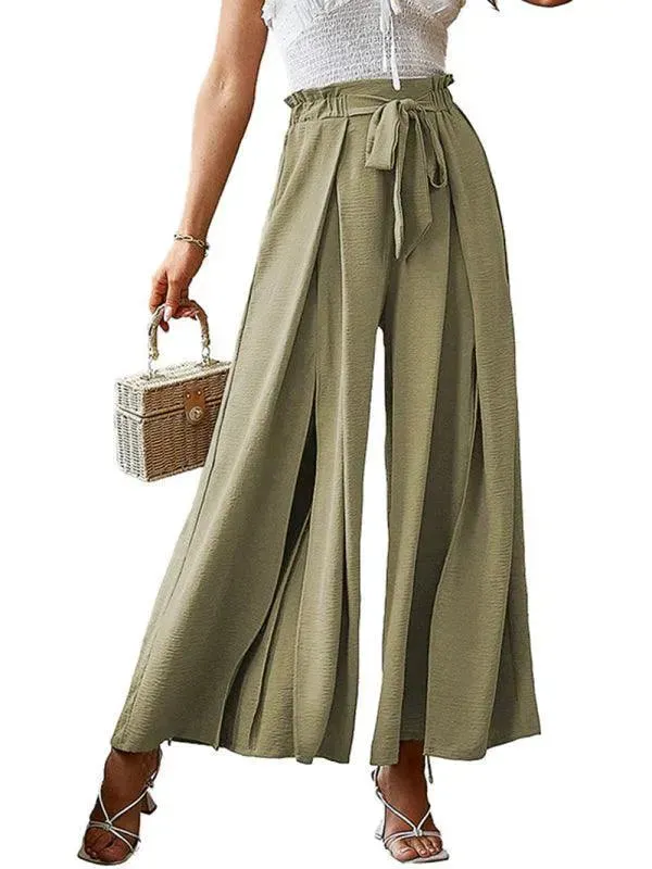 Loose Pleated Wide Leg Women pants