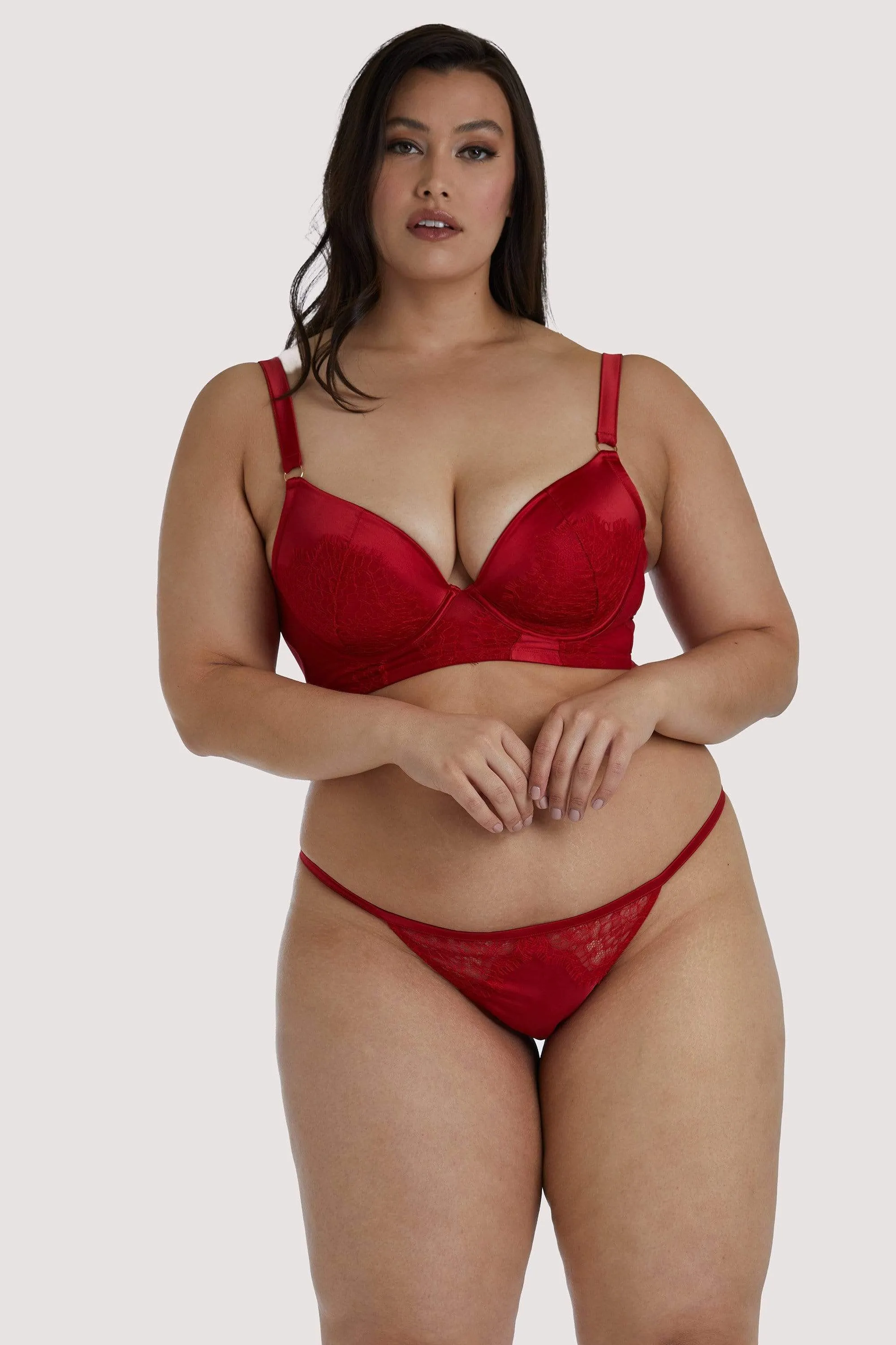 Melina Red Tanga Brief