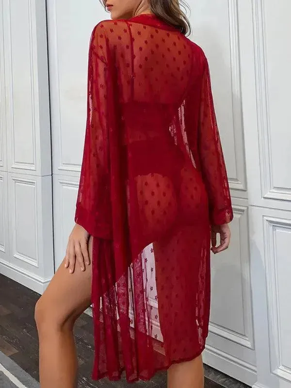 Mesh See-through Lingerie Set