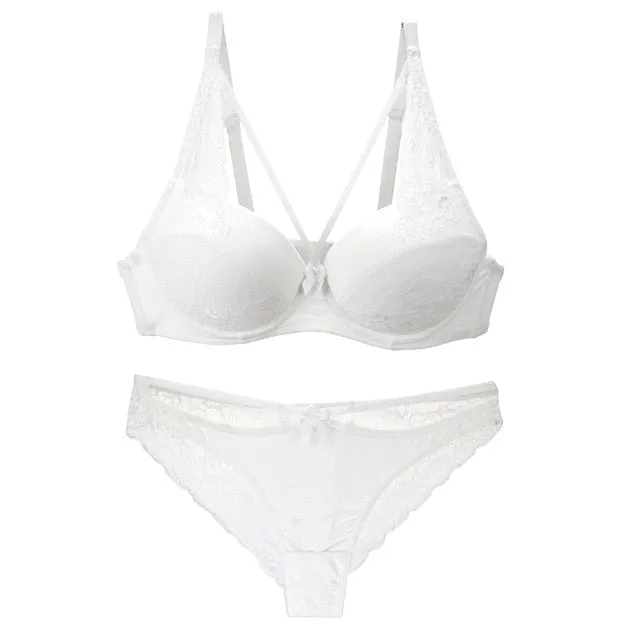 Norns women's sexy underwear set lace lingerie set push up plus size bra set of linen red lingerie bra and panty set bralette