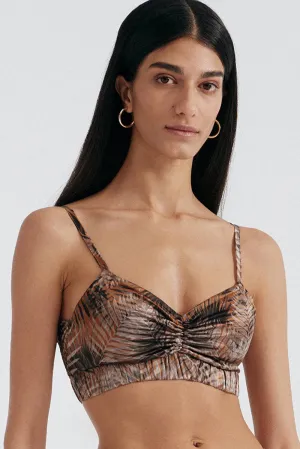 Palm Springs Silk Bralette. Size S (UK 8-10)