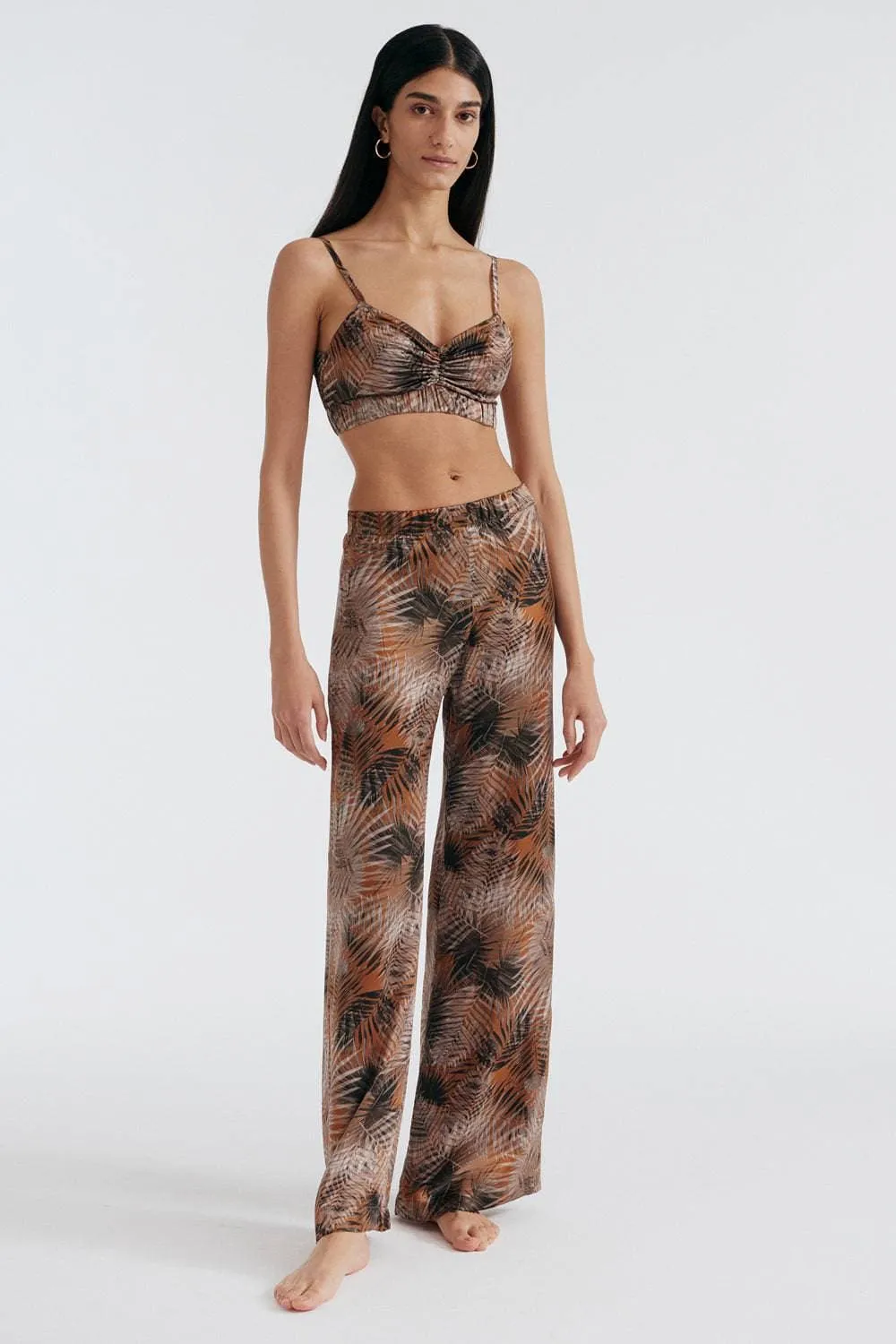 Palm Springs Silk Bralette. Size S (UK 8-10)