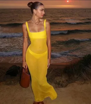 #PB See Through Maxi Dress