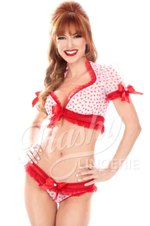 Pin Up Short Sleeve Top