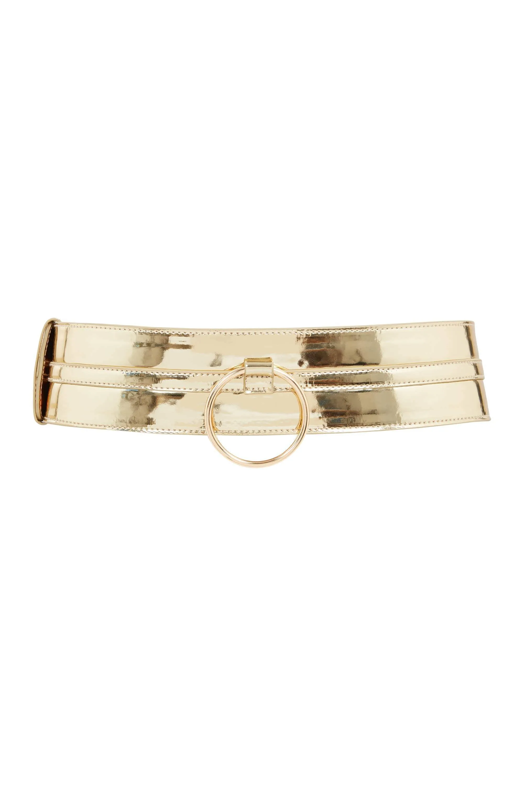 Ring Detail Belt Gold
