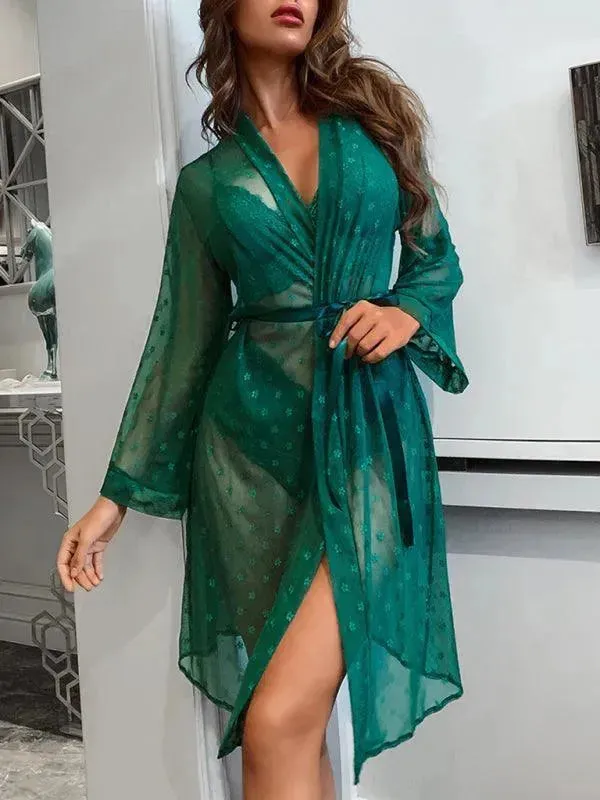 Sexy Mesh Pajamas Lingerie Set