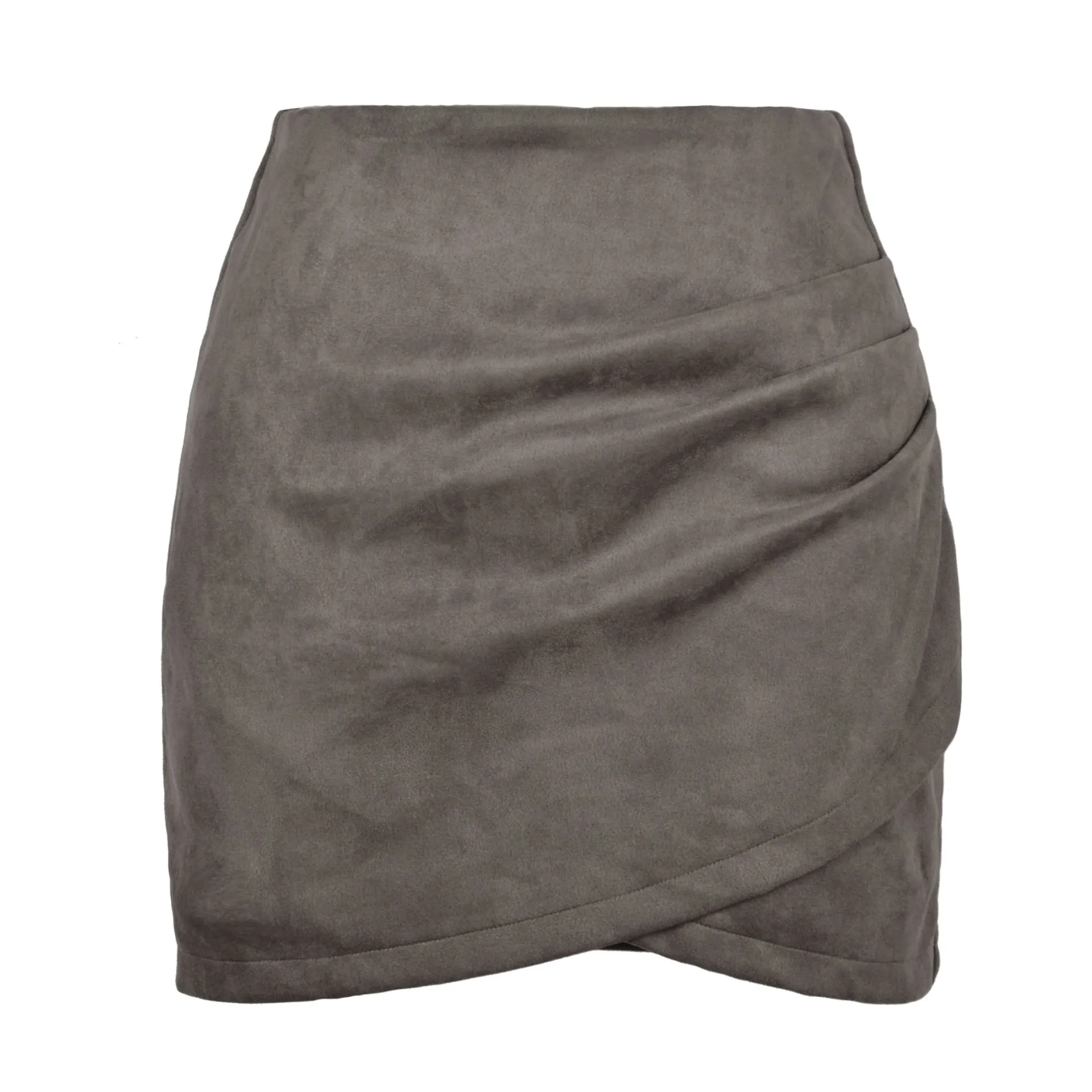 Solid Color Sheath Skirt Autumn And Winter Irregular Women's Clothing