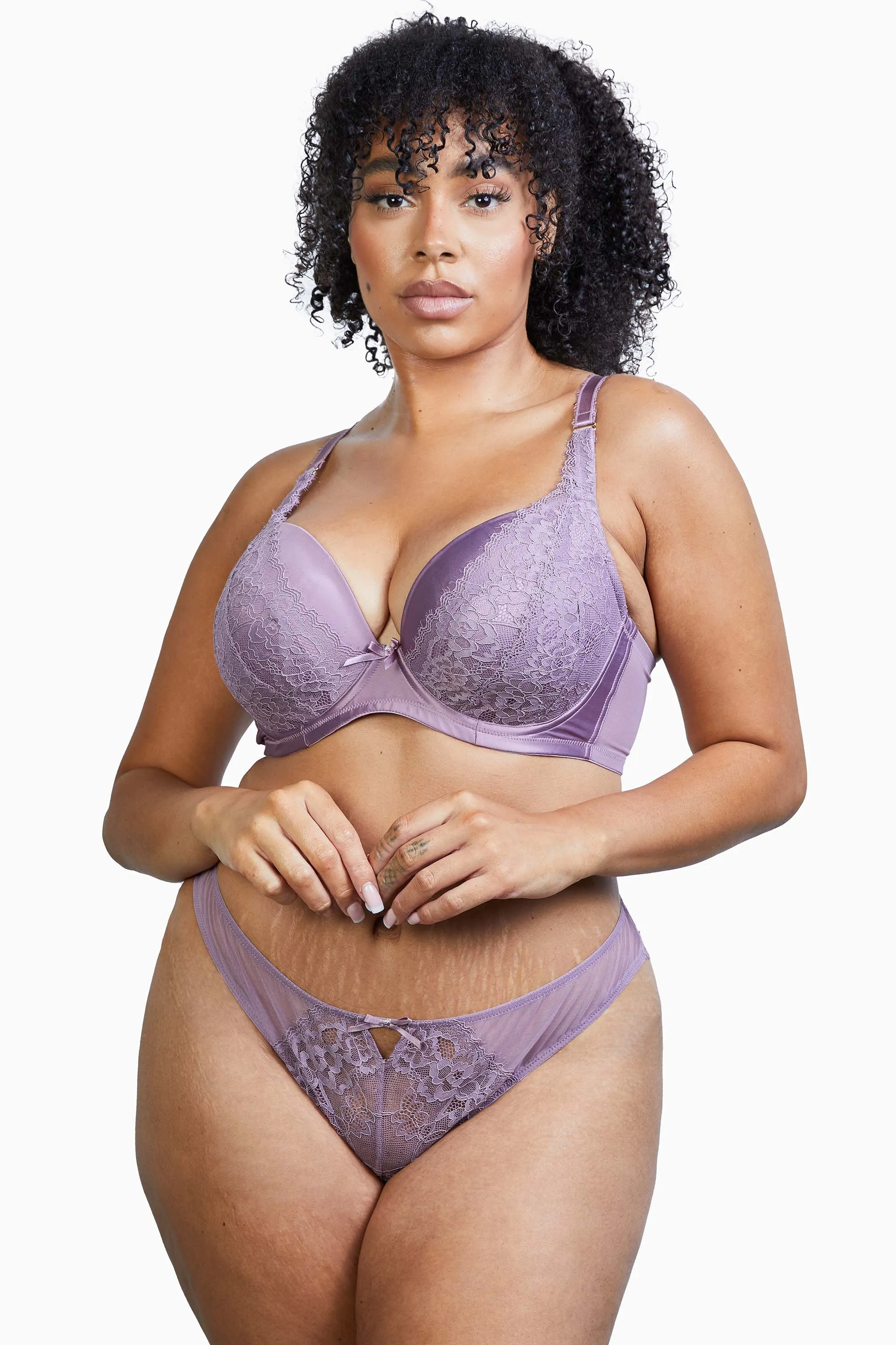 Sophia Heather Purple Brazilian Brief