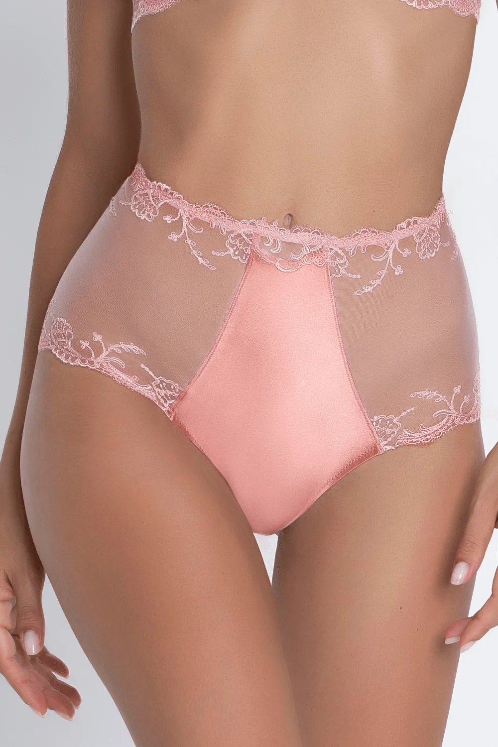 Splendeur Soie High Waist Shorty Rose