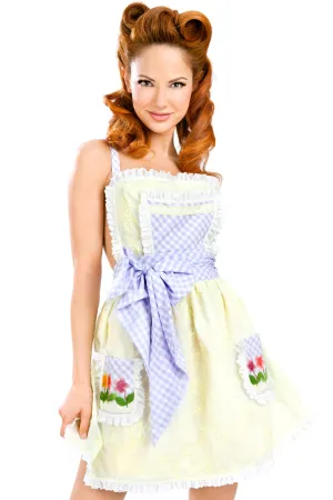 Stepford Single-Layer Apron Dress