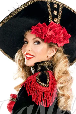 Velveteen Pirate Rose Hat