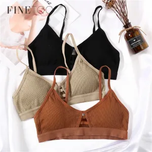 Women Bralette Hollow Out Bra Wireless Lingerie Fitness Bras For Women Cotton Crop Tops Girl Brassiere Soft Seamless Underwear
