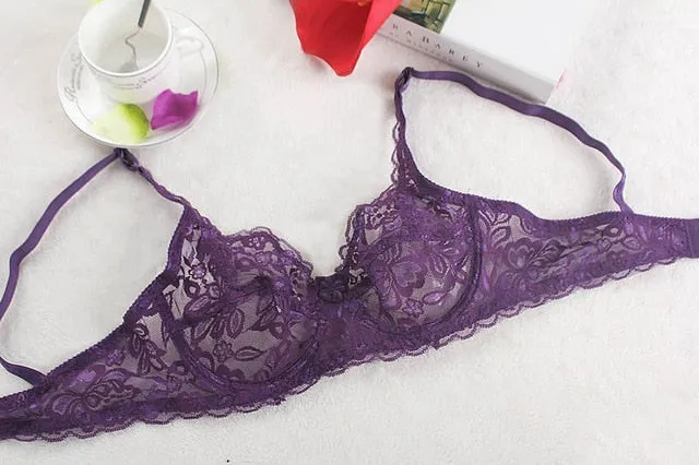 Women Sexy Push Up Bra Underwire Full Lace Brassiere Underwear Bras Bralette Lingerie Intimates 32/34/36/38/40