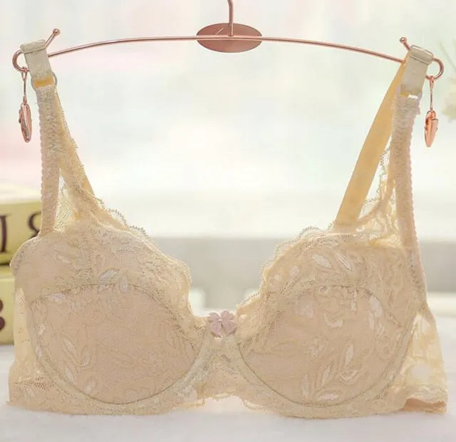 Women Sexy Push Up Bra Underwire Full Lace Brassiere Underwear Bras Bralette Lingerie Intimates 32/34/36/38/40