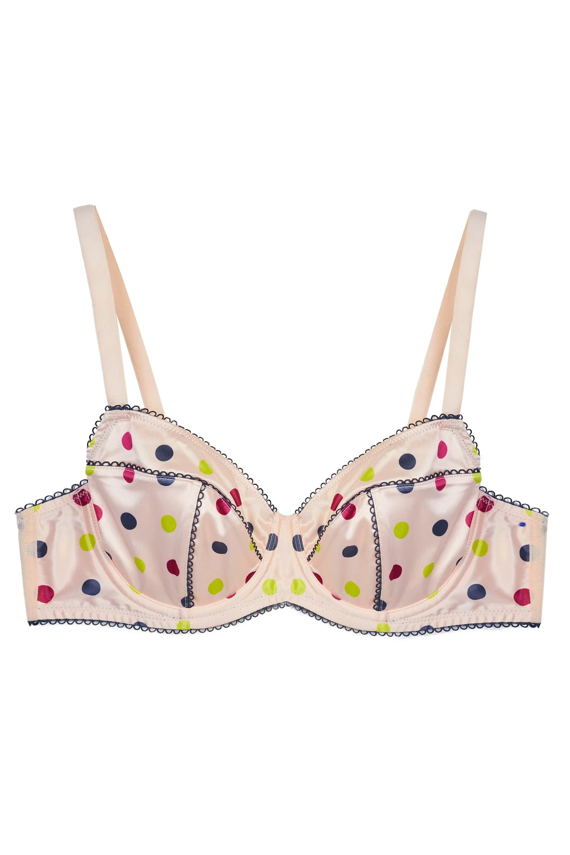 x PP Rowswell Polka Dot Peach Bra