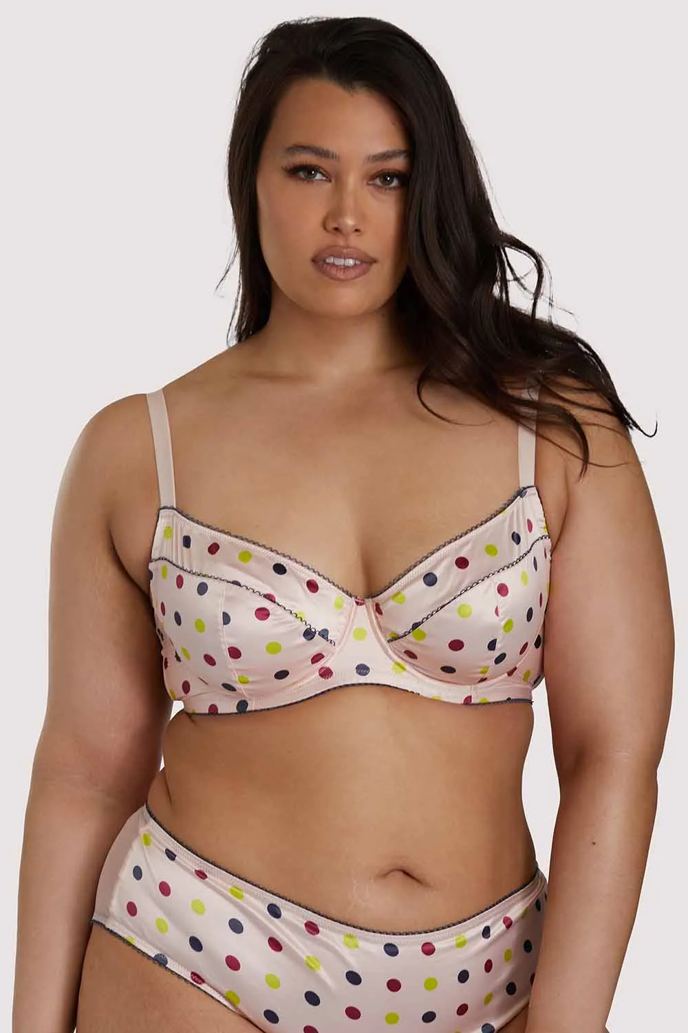 x PP Rowswell Polka Dot Peach Bra