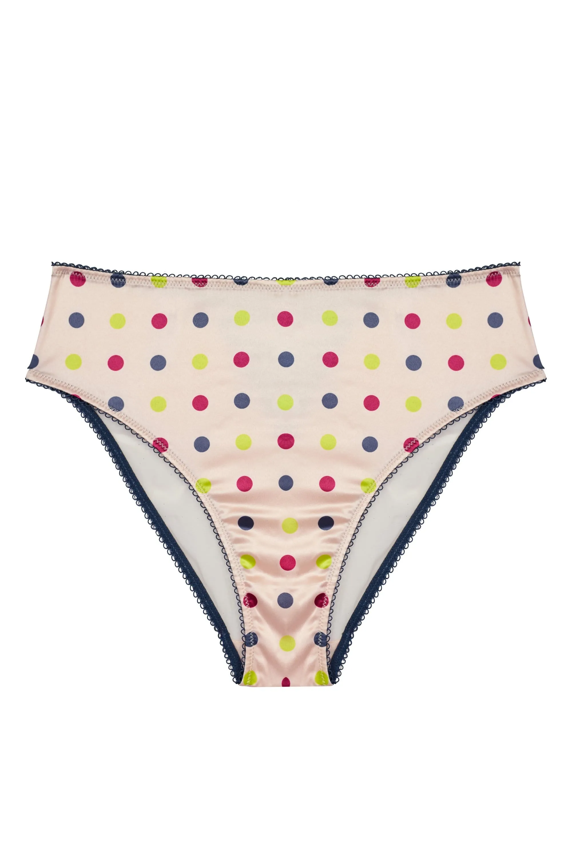 x PP Rowswell Polka dot Peach Highwaist