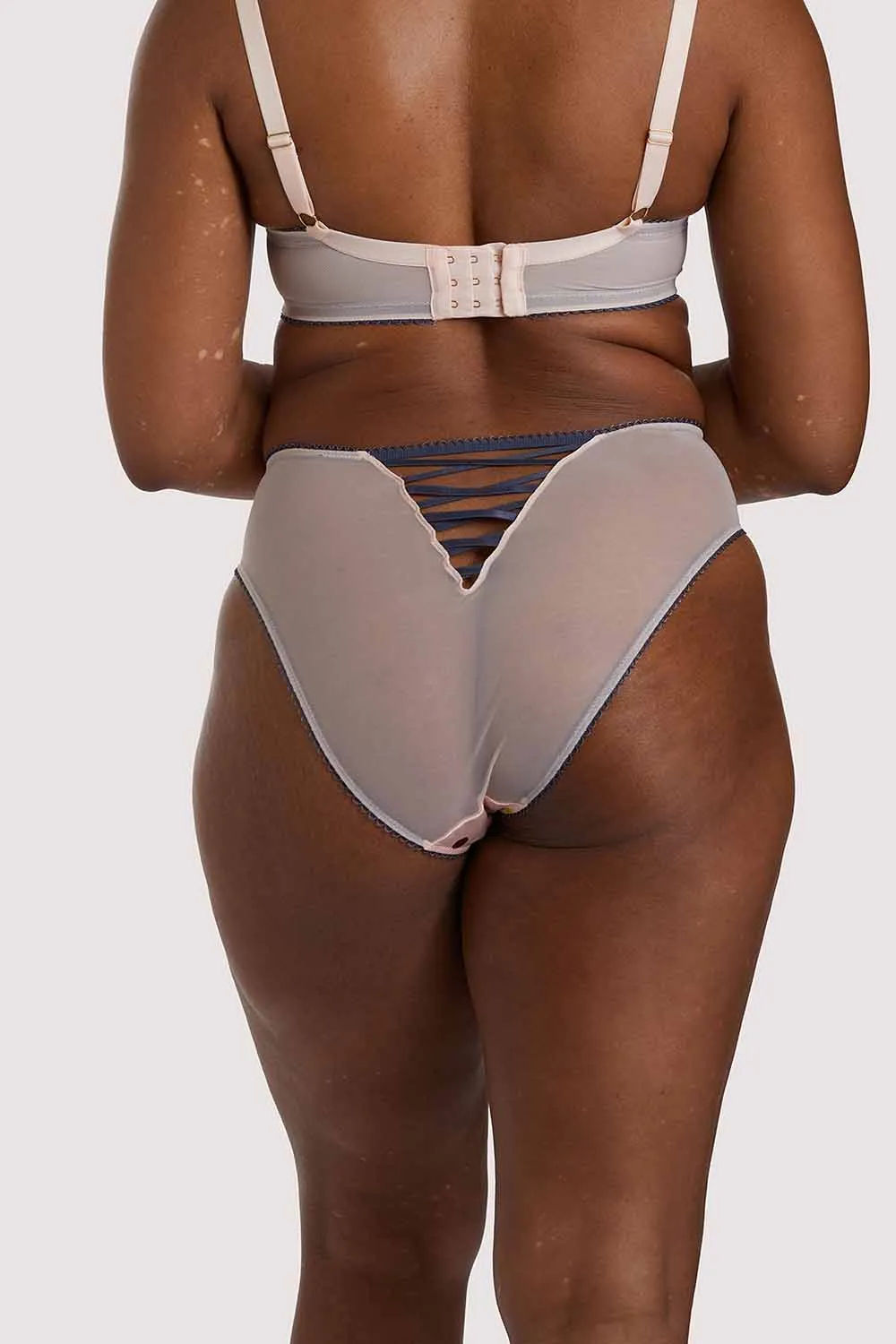 x PP Rowswell Polka dot Peach Highwaist