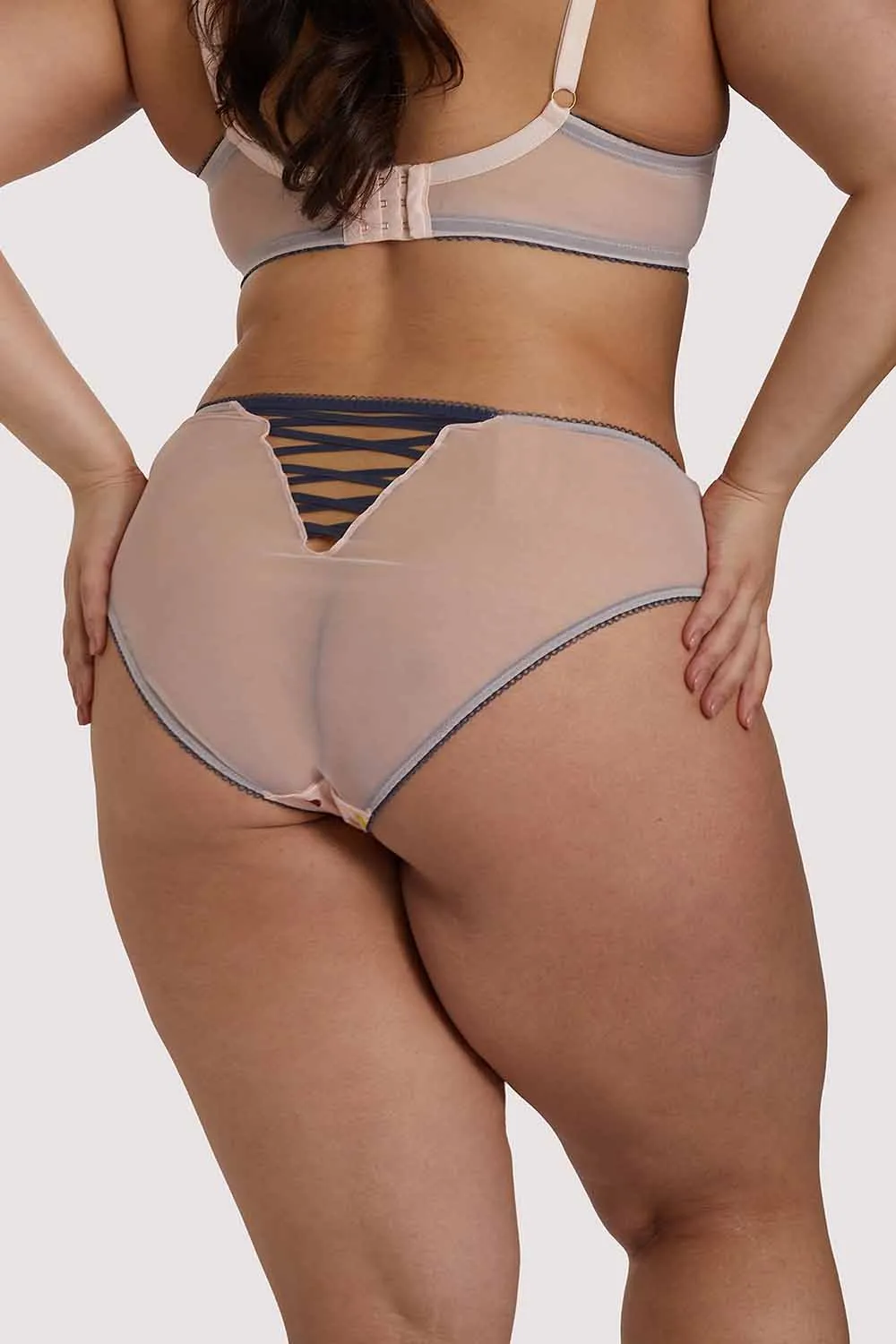 x PP Rowswell Polka dot Peach Highwaist