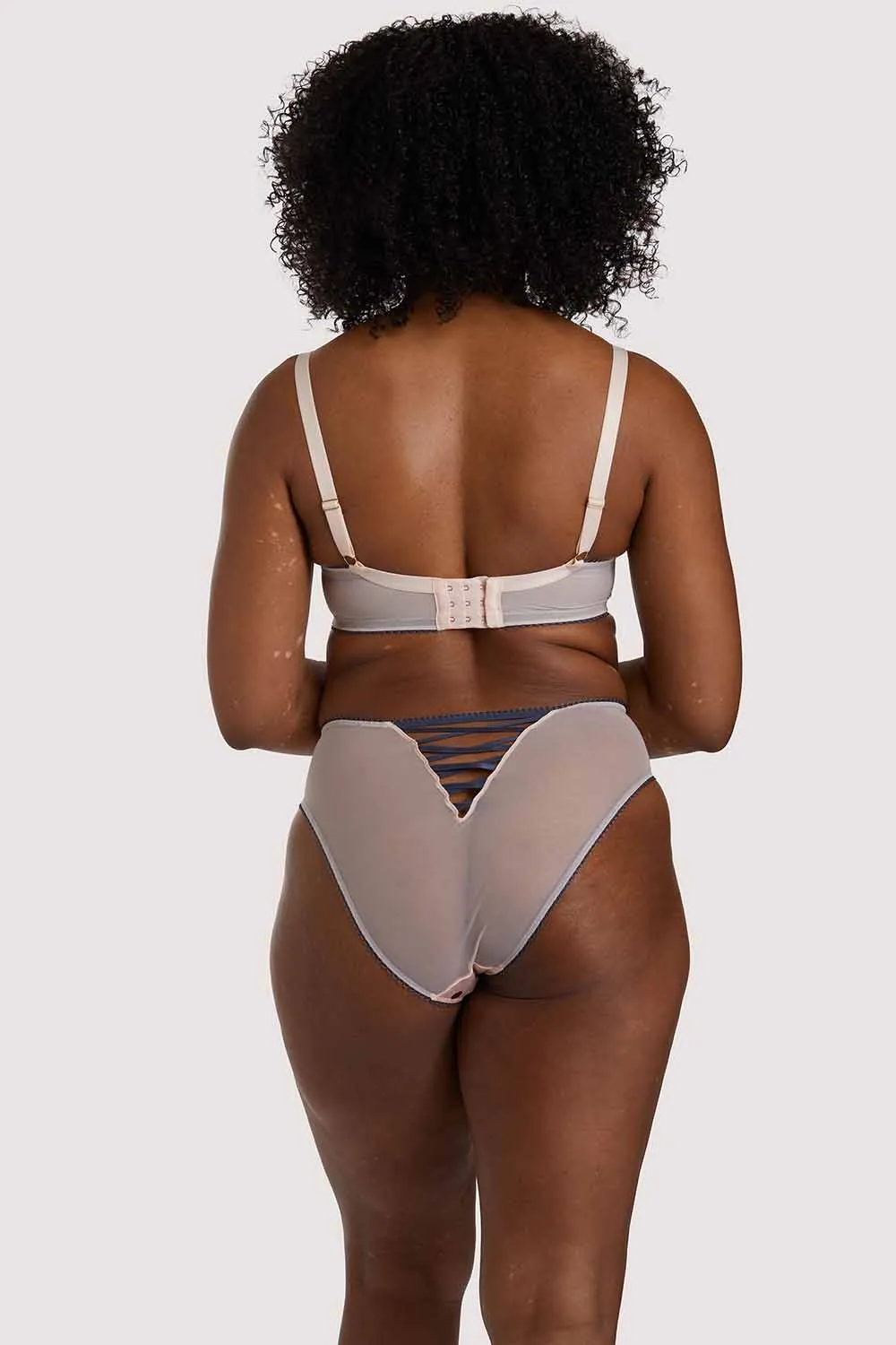 x PP Rowswell Polka dot Peach Highwaist